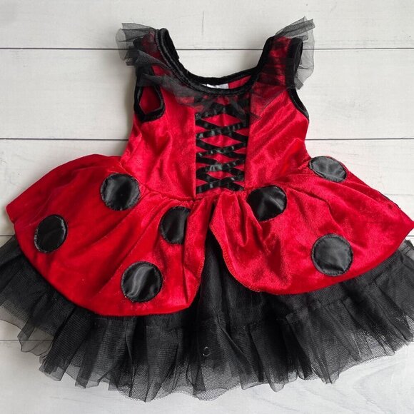Fairy Dust Ladybug Lady Bug Toddler Tutu Halloween Costume Dress - Size 2T - Picture 2 of 6